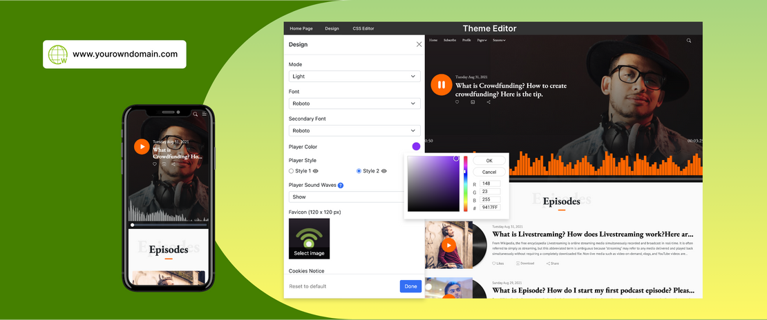 Build a Centralized Podcast Website