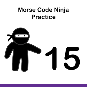 Morse Code Ninja Practice 15wpm