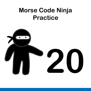 Morse Code Ninja Practice 20wpm