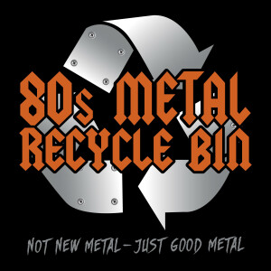80s Metal Recycle Bin