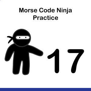 Morse Code Ninja Practice 17wpm
