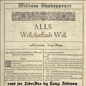 All's Well That Ends Well (version 2) by William Shakespeare (1564 - 1616)