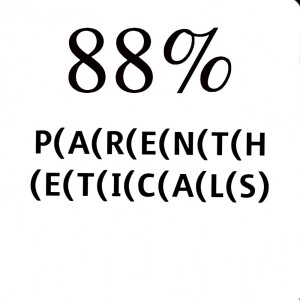 88% Parentheticals