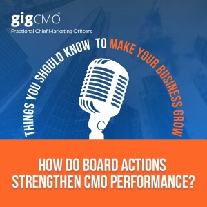 How do board actions strengthen CMO performance?