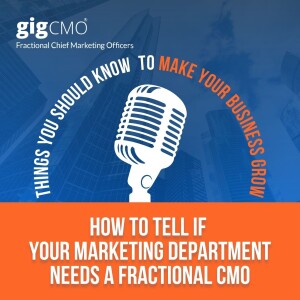 How to Tell If Your Marketing Department Needs a Fractional CMO