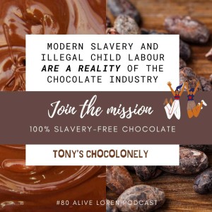 80. Tony’s Chocolonely on a mission to eradicate slavery from the global chocolate industry by demonstrating it’s possible to make slave-free commercially successful chocolate.
