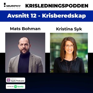 Krisberedskap med Kristina Syk