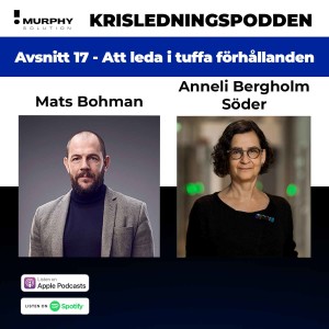 Att leda under tuffa förhållanden med Anneli Bergholm Söder