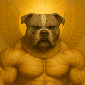 Man use his Pitbull as a wepon...