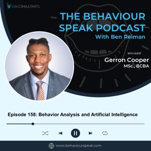 Episode 158: Behavior Analysis and Artificial Intelligence