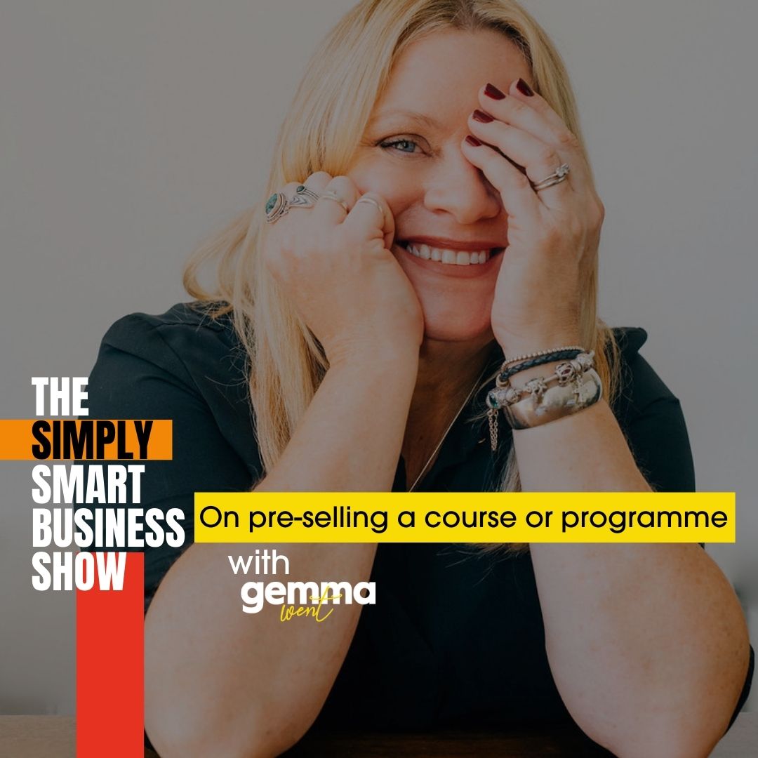 On pre-selling a course or programme