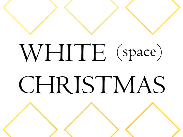White (space) Christmas - Give More