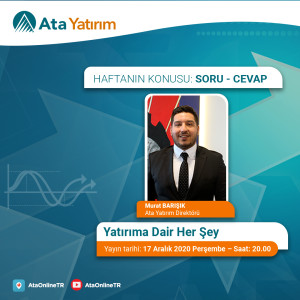 🔴"Yatırıma Dair Her Şey" - [Yatırımcı Soruyor / Ata Yatırım Yanıtlıyor]