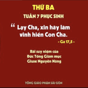 Suy niệm Lời Chúa: thứ Ba tuần 7 Phục sinh - Đức TGM Giuse Nguyễn Năng