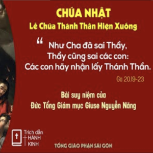 Suy niệm Lời Chúa: Chúa nhật Chúa Thánh Thần Hiện Xuống - Đức TGM Giuse Nguyễn Năng