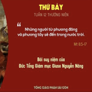 Suy niệm Lời Chúa: Thứ Bảy tuần 12 Thường niên (Mt 8,5-17) - Đức TGM Giuse Nguyễn Năng