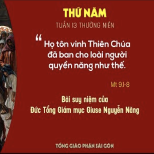 Suy niệm Lời Chúa: Thứ Năm tuần 13 Thường niên (Mt 9,1-8) - Đức TGM Giuse Nguyễn Năng