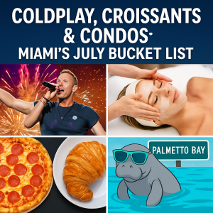 Coldplay, Croissants & Condos: Miami’s July Bucket List