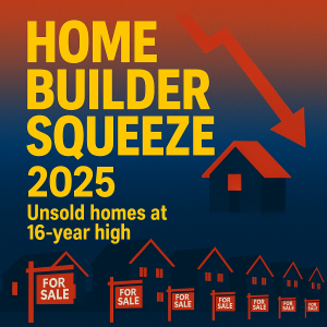 Home-Builder Squeeze: 117,000 Finished Homes—and Why They Aren’t Moving in 2025