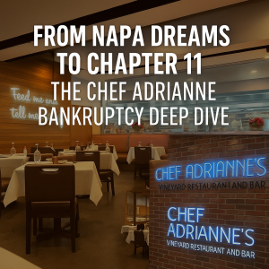 From Napa Dreams to Chapter 11: The Chef Adrianne Bankruptcy Deep Dive