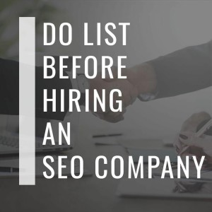 Episode 19: Small- And Medium - Sized Businesses  Your To - Do List Before Hiring An SEO Company