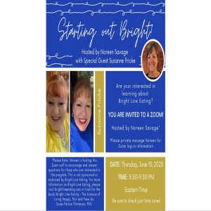 Starting Out Bright - hosted by Noreen Savage with special guest, Suzanne Fricke