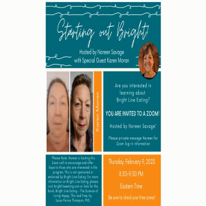 Starting Out Bright - hosted by Noreen Savage with special guest, Karen Moran