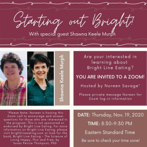 Starting Out Bright - Hosted by Noreen Savage with special guest, Shawna Keele Murph