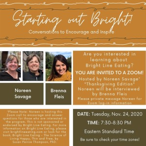 Starting Out Bright  - Hosted by Noreen Savage with special guest, Brenna Fleis