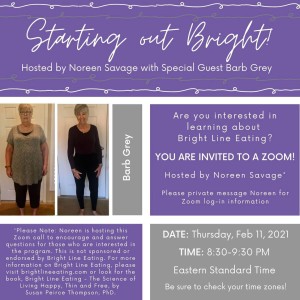 Starting Out Bright  - Hosted by Noreen Savage with special guest, Barb Grey