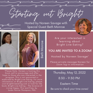 Starting Out Bright - hosted by Noreen Savage with special guest, Beth Monroe