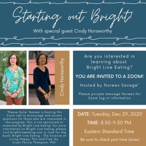 Starting Out Bright  - Hosted by Noreen Savage with special guest, Cindy Norsworthy