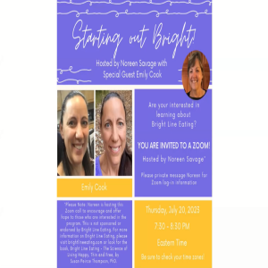 Starting Out Bright - hosted by Noreen Savage with special guest, Emily Cook