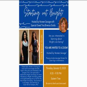 Starting Out Bright - hosted by Noreen Savage with special guest, Tina Brienza Guida