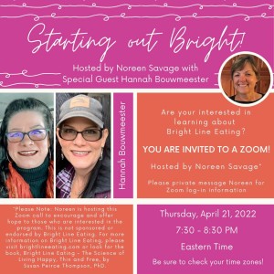 Starting Out Bright - hosted by Noreen Savage with special guest, Hannah Bouwmeester