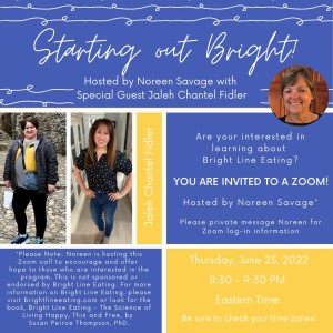 Starting Out Bright - hosted by Noreen Savage with special guest, Jaleh Chantel Fidler