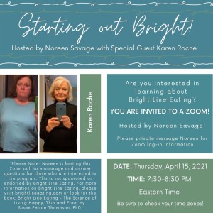 Starting Out Bright  - Hosted by Noreen Savage with special guest, Karen Roche