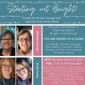 Starting Out Bright  - Hosted by Noreen Savage with special guest, Jenny Steup