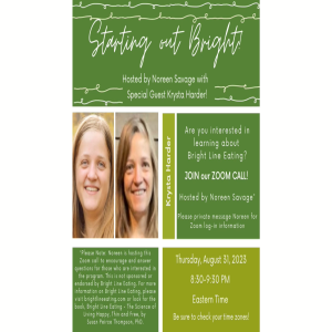 Starting Out Bright - hosted by Noreen Savage with special guest, Krysta Harder
