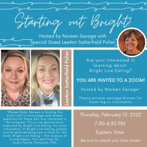 Starting Out Bright - hosted by Noreen Savage with special guest, LeeAnn Satterfield Polier