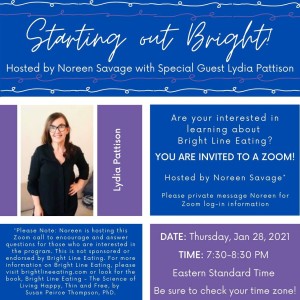 Starting Out Bright  - Hosted by Noreen Savage with special guest, Lydia Pattison