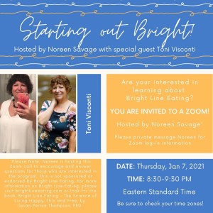 Starting Out Bright  - Hosted by Noreen Savage with special guest,Toni Visconti