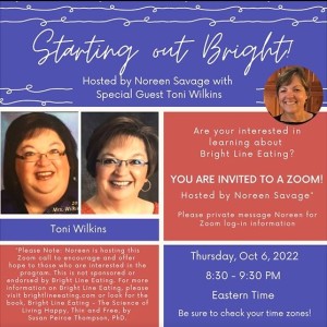 Starting Out Bright - hosted by Noreen Savage with special guest, Toni Wilkins