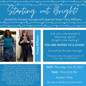 Starting Out Bright - hosted by Noreen Savage with special guest, Tracy Williams