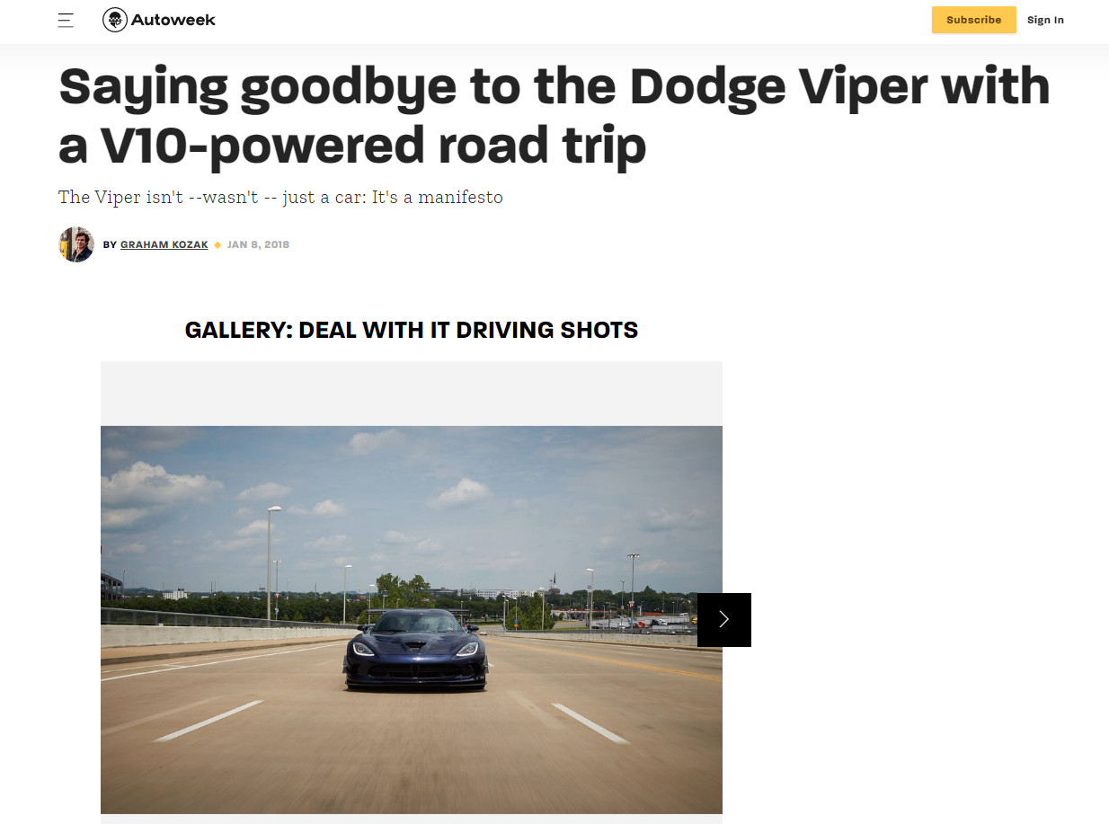 A Sweet Farewell… – Viper Week 2021!
