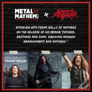 ANTHRAX bassist Frank Bello talks his new memoir, meeting rock stars as a teen and remembers the late John Lennon and Darell ”Dimebag” Abbott.