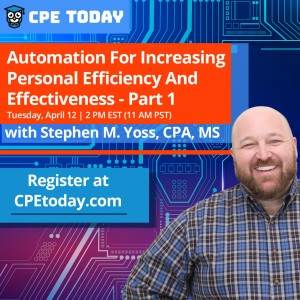 Automation for Increasing Personal Efficiency And Effectiveness - Part 1