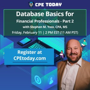Database Basics for Financial Professionals - Part 2