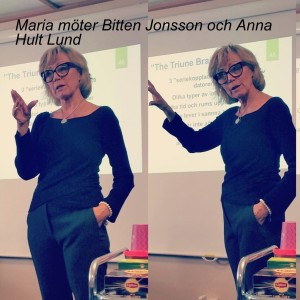 Maria möter Bitten Jonsson och Anna Hult Lund