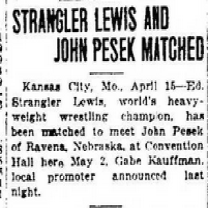 Pesek vs Lewis & the return of Joe Stecher